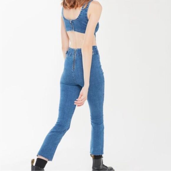 Urban Outfitters Jojo Denim Cut-Out Jumpsuit - Picture 2 of 15